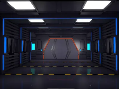 Sci Fi Corridor 3D model