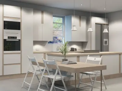 VRay - C4D Scene files - FREE KITCHEN 3D model Free 3D model