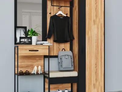 hoff hoff Hallway Techno 3D model