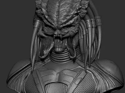 PREDATOR  FUGITIVE Bust 3D print model