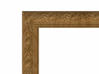 Carved picture frame STL 3D model 141