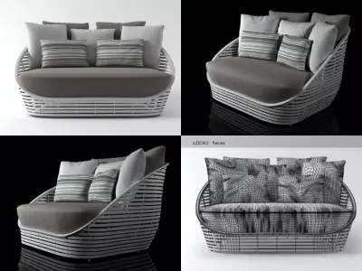 Oasis loveseat 3D model