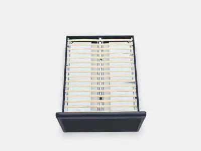 IDANAS Upholstered bed with storage Low-poly 3D model