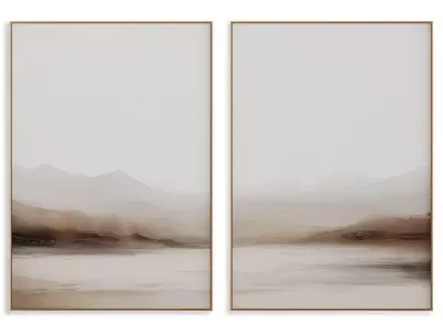 Abstract Painting Frame set 3D model 592