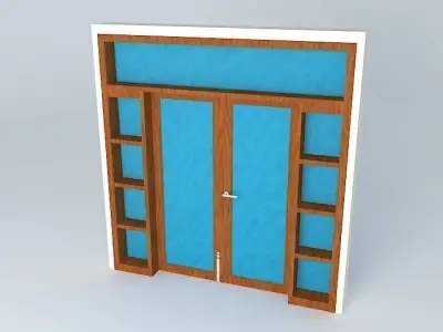 Main glass door 3D model