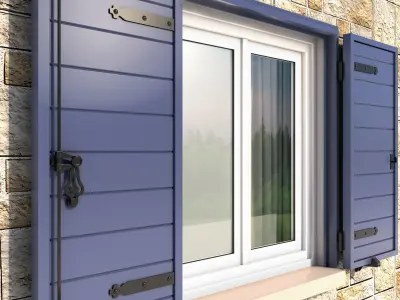Exterior Aluminium Shutter 3D model