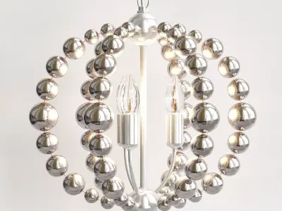 Chandelier Amber Bamboo Pendant 3D model purchase