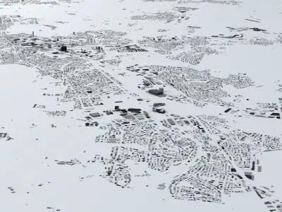  Zurich Streets and Buildings 3D model