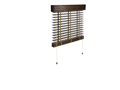 Dark Wood Venetian Blind Free 3D model