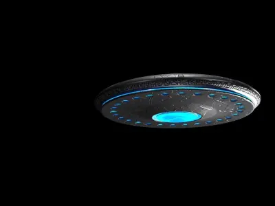 UFO v1 Low-poly 3D model