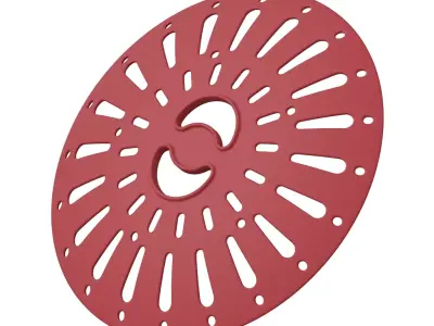 Plastic Washing Machine Spin Cap Toy 3D model