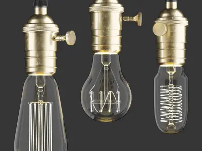 edison Hanging lamp 3D model purchase
