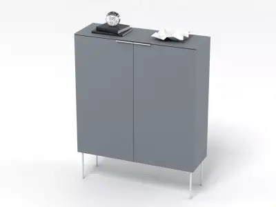 Contemporary Side Cabinet 001 3D model purchase