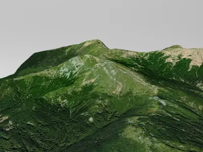 Mountain landscape Pop Ivan Ukraine 3D model