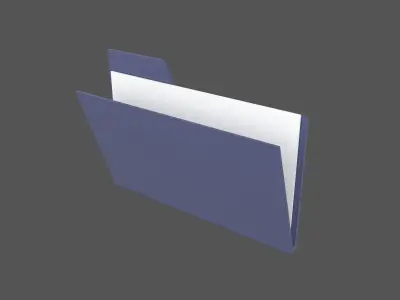 Folder v1 004 Low-poly 3D model