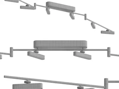 Lindby Eldrin LED spotlight 3D model