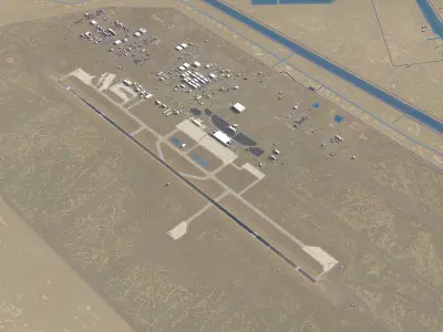 Basra - Airport - BSR Low-poly 3D model