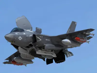  USMC F-35 B Lightning II Operational Model with pilot 