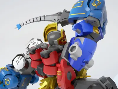 GaoKnight TRANSFORMING Low-poly 3D model