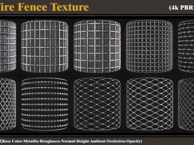 30 Wire Fence Texture Texture