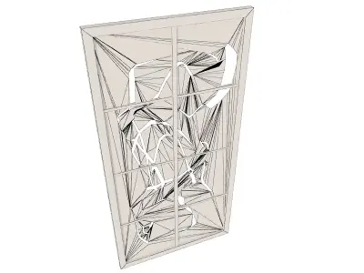 Ruins Wooden Door 3D model