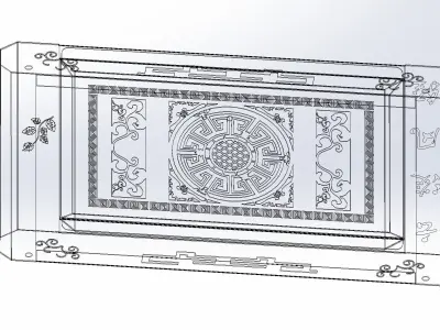 Chinese tea tray 3D model