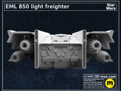EML 850 light freighter 3D print model