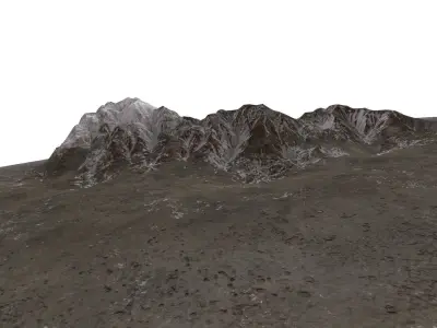 mountain Low-poly 3D model