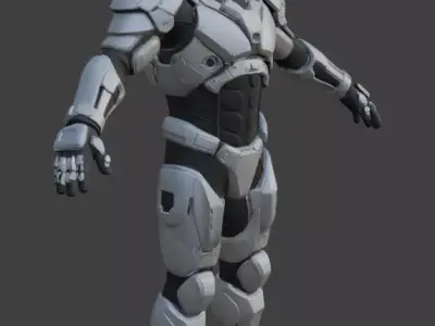 Astronaut Spacesuit 3D Model 3D model