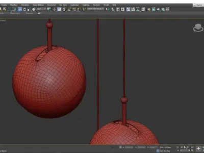 Dora P3 Multi Light Pendant Light Low-poly 3D model