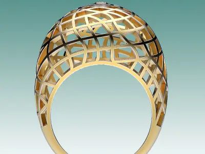 Ring Sphere Dome 3D print model