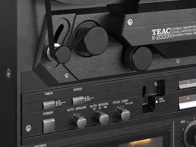 Vintage Teac X2000 Hi-Fi Recorder Reel to Reel 3D model