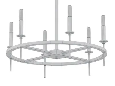 Lennon chandelier with six lights 3D model