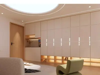 yoga room Low-poly 3D model