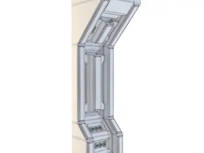 Space Station Wall 1 3D model