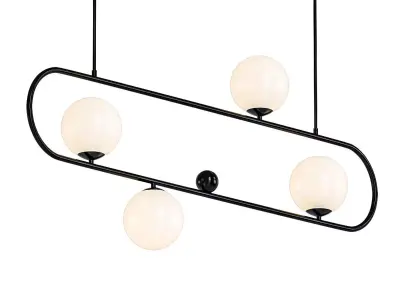 Horizontal Balls Balance Black 4 3D model