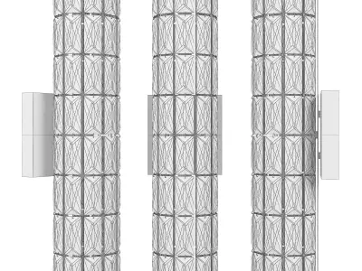 Talento crystal wall sconces Low-poly 3D model