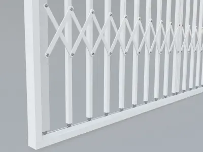 Trellis security double gate 3D model