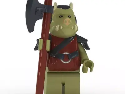 LEGO Minfigure Gamorrean Guard 3D model