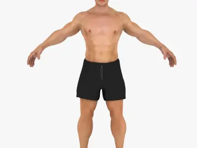 Full Male Body X-Ray With Skeleton 3D model