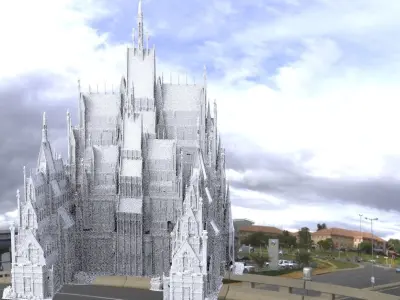 Country Mansion horror spooky castle mansion 3D model