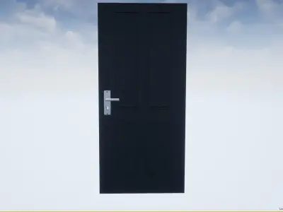 Door-wood door Free low-poly 3D model
