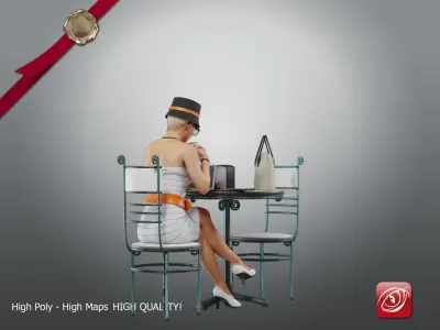 Casual Female A CC 21 30 006 3D model