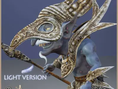 Goblin Shaman Light Version Low-poly 3D model