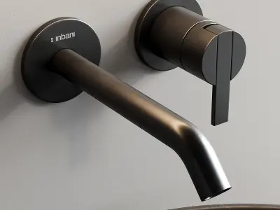 Inbani Grate 02 Vanity Unit Set 4 3D model