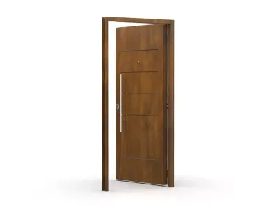 Industrial Steel Door with Frame Fortezza 3D Architectural Model 3D model