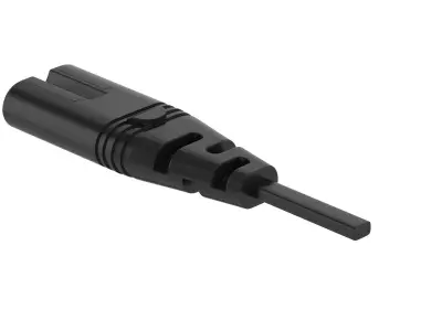 IEC 320 C8 Male Module 3D model