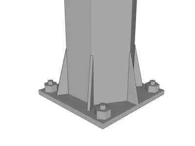 Lamp Post - Light Pole - Light Post - Street Light 13 3D model