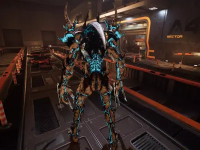 Alien 5 Low-poly 3D model