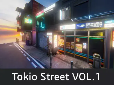 Tokio street 1 3D model